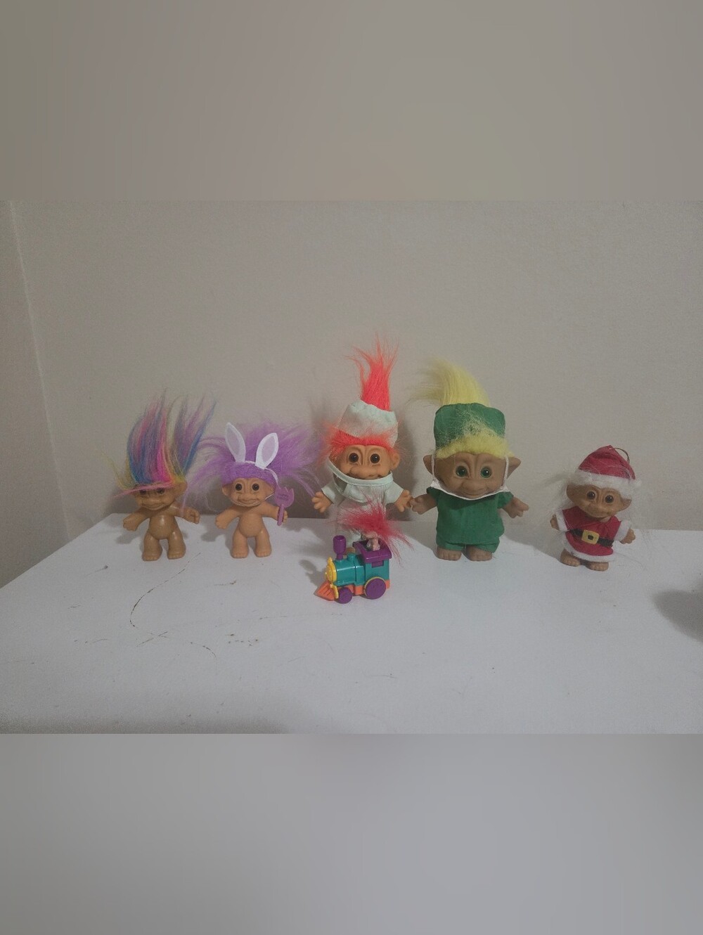 Vintage RUSS And Ace Novelty Trolls Set Of 6